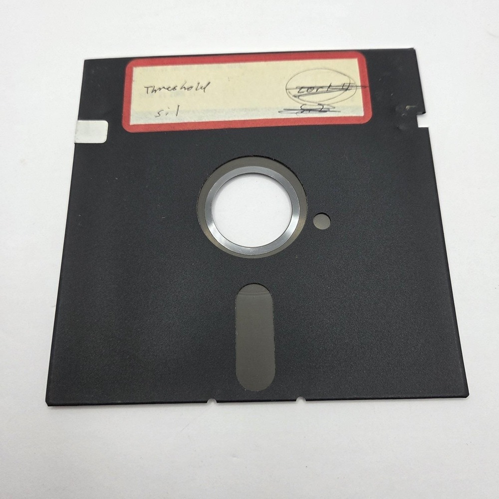 Threshold Vintage Computer Game 5.25 Floppy Disk Untested